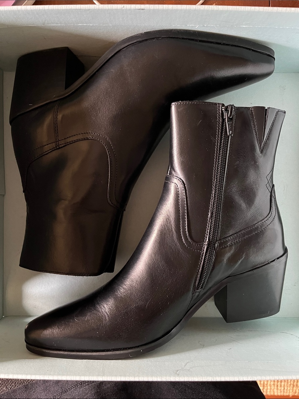 Shoe The Bear Georgia Western Ankle Boots - 8